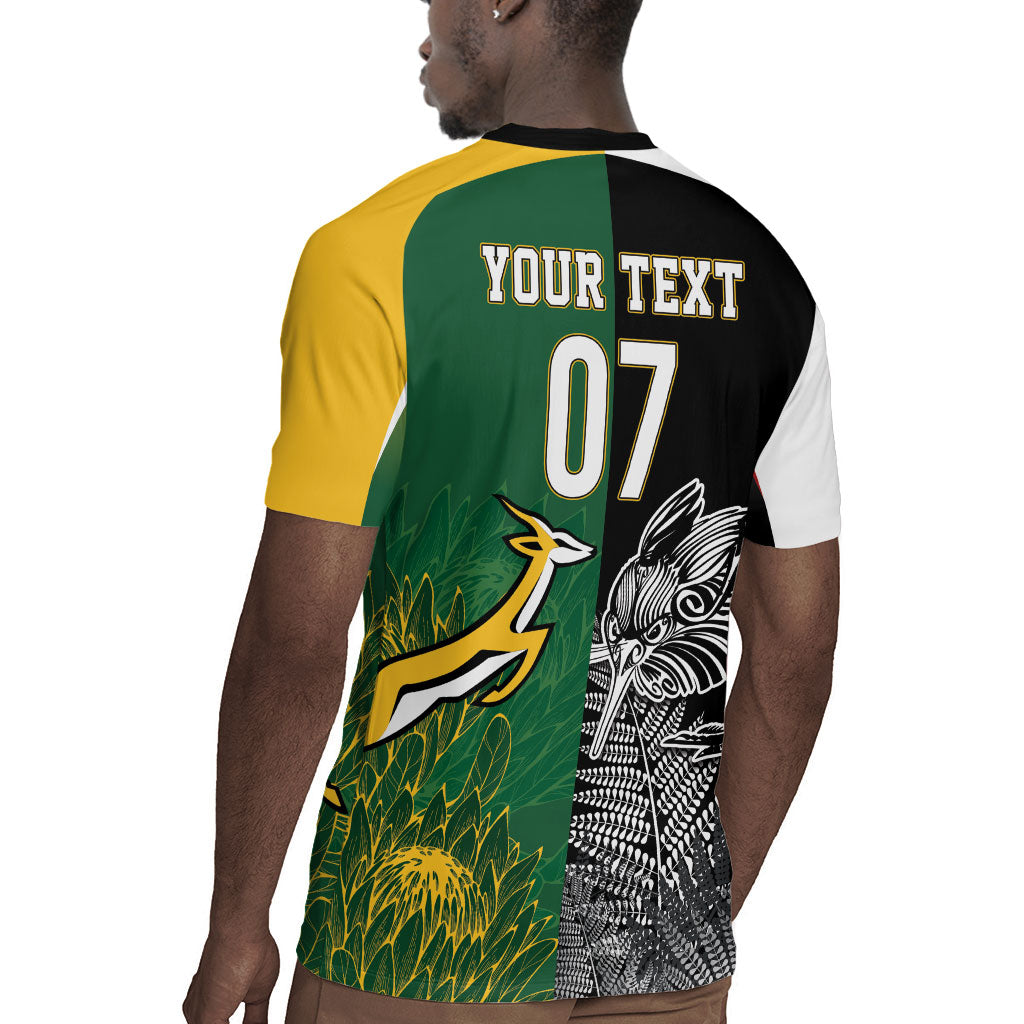 South Africa - New Zealand Greatest Rivals Rugby Custom Rugby Jersey Bokke Vs Kiwi