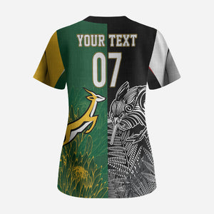 South Africa - New Zealand Greatest Rivals Rugby Custom Scrub Top Bokke Vs Kiwi