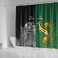 South Africa - New Zealand Greatest Rivals Rugby Shower Curtain Bokke Vs Kiwi
