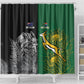 South Africa - New Zealand Greatest Rivals Rugby Shower Curtain Bokke Vs Kiwi