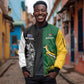South Africa - New Zealand Greatest Rivals Rugby Custom Sleeve Zip Bomber Jacket Bokke Vs Kiwi
