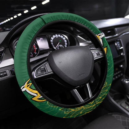 South Africa - New Zealand Greatest Rivals Rugby Steering Wheel Cover Bokke Vs Kiwi