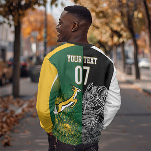 South Africa - New Zealand Greatest Rivals Rugby Custom Sweatshirt Bokke Vs Kiwi