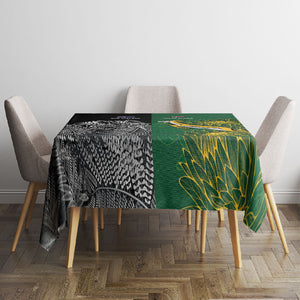 South Africa - New Zealand Greatest Rivals Rugby Tablecloth Bokke Vs Kiwi