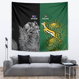 South Africa - New Zealand Greatest Rivals Rugby Tapestry Bokke Vs Kiwi