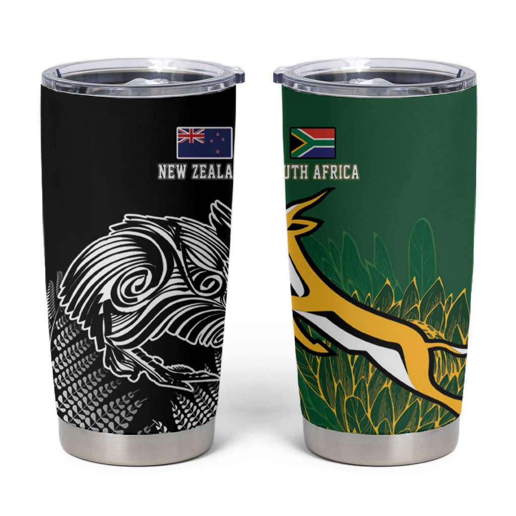 South Africa - New Zealand Greatest Rivals Rugby Tumbler Cup Bokke Vs Kiwi