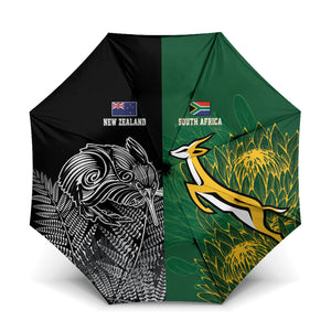 South Africa - New Zealand Greatest Rivals Rugby Umbrella Bokke Vs Kiwi