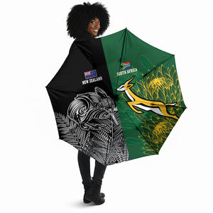 South Africa - New Zealand Greatest Rivals Rugby Umbrella Bokke Vs Kiwi