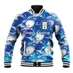 Cabo Verde WC2026 Prematch Guernsey Inspired Custom Baseball Jacket Tubaroes Azuis Making History