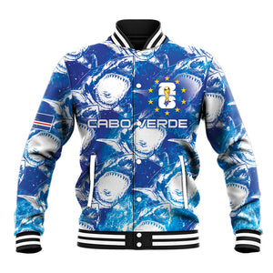 Cabo Verde WC2026 Prematch Guernsey Inspired Custom Baseball Jacket Tubaroes Azuis Making History