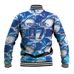 Cabo Verde WC2026 Prematch Guernsey Inspired Custom Baseball Jacket Tubaroes Azuis Making History