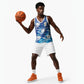 Cabo Verde WC2026 Prematch Guernsey Inspired Custom Basketball Jersey Tubaroes Azuis Making History