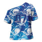 Cabo Verde WC2026 Prematch Guernsey Inspired Custom Cross Shoulder Shirt Tubaroes Azuis Making History