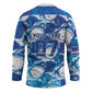 Cabo Verde WC2026 Prematch Guernsey Inspired Custom Hockey Jersey Tubaroes Azuis Making History