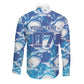 Cabo Verde WC2026 Prematch Guernsey Inspired Custom Long Sleeve Button Shirt Tubaroes Azuis Making History