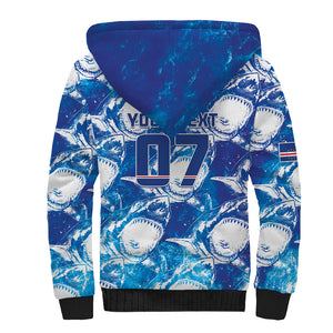 Cabo Verde WC2026 Prematch Guernsey Inspired Custom Sherpa Hoodie Tubaroes Azuis Making History