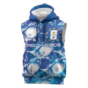 Cabo Verde WC2026 Prematch Guernsey Inspired Custom Sleeveless Hoodie Tubaroes Azuis Making History