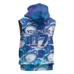 Cabo Verde WC2026 Prematch Guernsey Inspired Custom Sleeveless Hoodie Tubaroes Azuis Making History