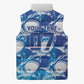 Cabo Verde WC2026 Prematch Guernsey Inspired Custom Sleeveless Puffer Jacket Tubaroes Azuis Making History