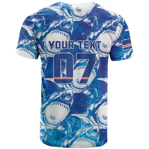 Cabo Verde WC2026 Prematch Guernsey Inspired Custom T shirt Tubaroes Azuis Making History