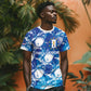 Cabo Verde WC2026 Prematch Guernsey Inspired Custom T shirt Tubaroes Azuis Making History