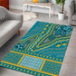 Dashiki Area Rug Luxury Afro - Teal