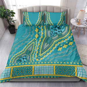 Dashiki Bedding Set Luxury Afro - Teal