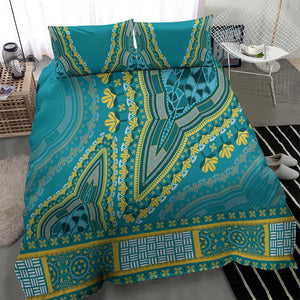 Dashiki Bedding Set Luxury Afro - Teal