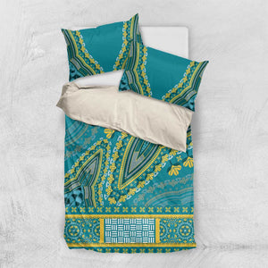 Dashiki Bedding Set Luxury Afro - Teal