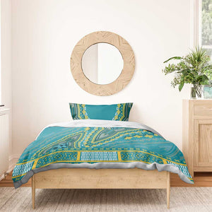 Dashiki Bedding Set Luxury Afro - Teal