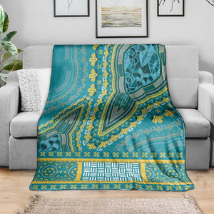 Dashiki Blanket Luxury Afro - Teal