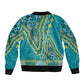 Dashiki Bomber Jacket Luxury Afro - Teal
