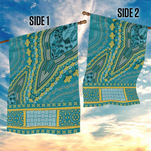 Dashiki Garden Flag Luxury Afro - Teal