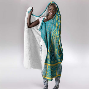 Dashiki Hooded Blanket Luxury Afro - Teal