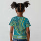 Dashiki Kid T shirt Luxury Afro - Teal