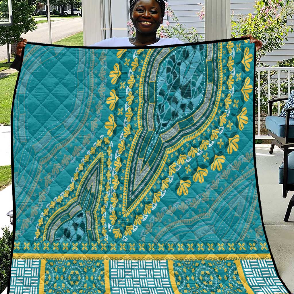 Dashiki Quilt Luxury Afro - Teal