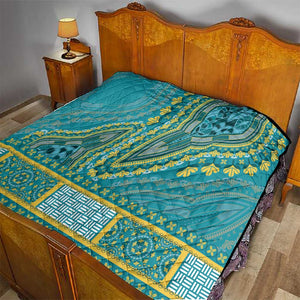 Dashiki Quilt Luxury Afro - Teal