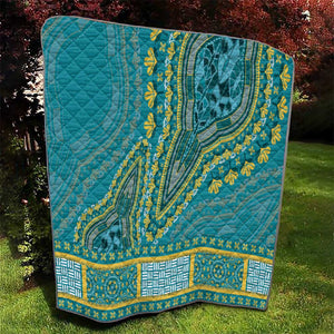 Dashiki Quilt Luxury Afro - Teal