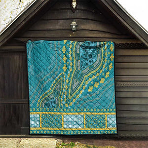 Dashiki Quilt Luxury Afro - Teal