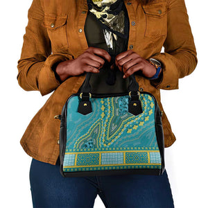 Dashiki Shoulder Handbag Luxury Afro - Teal