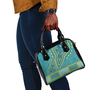 Dashiki Shoulder Handbag Luxury Afro - Teal