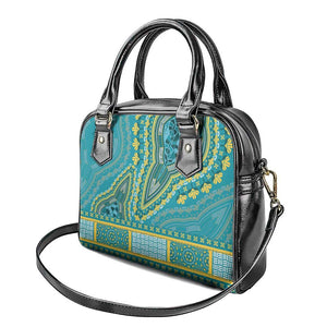 Dashiki Shoulder Handbag Luxury Afro - Teal