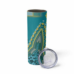 Dashiki Skinny Tumbler Luxury Afro - Teal