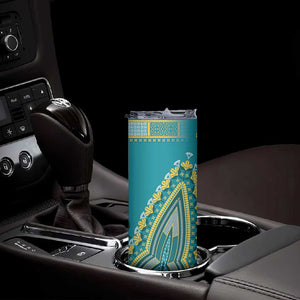 Dashiki Skinny Tumbler Luxury Afro - Teal