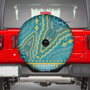 Dashiki Spare Tire Cover Luxury Afro - Teal