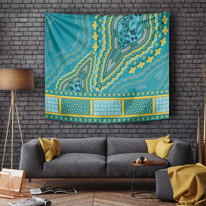 Dashiki Tapestry Luxury Afro - Teal