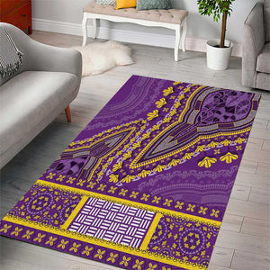 Dashiki Area Rug Luxury Afro - Violet