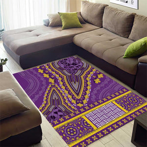 Dashiki Area Rug Luxury Afro - Violet