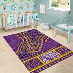 Dashiki Area Rug Luxury Afro - Violet