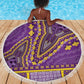 Dashiki Beach Blanket Luxury Afro - Violet